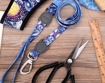 Durable Soft & Heavy Duty Duo Sided Pet Leash with Super hook lock technology Galaxy Design for dogs, cats, girls, boys, puppies, adults