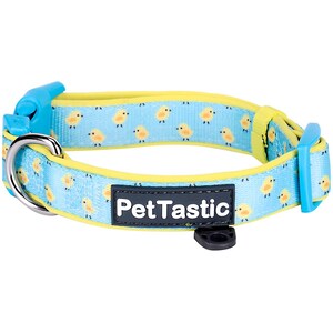 Best Adjustable Padded Dog Collar Durable Soft Heavy Duty Happy Chicks Easter Design Outdoor Indoor use for girls, boys, puppies, adults