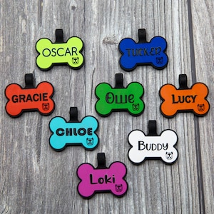 Siliconen stille gepersonaliseerde geluidloze designer huisdier ID-tag - diep gegraveerd dubbelzijdig & gravure zal laatste hond ID-tag bot