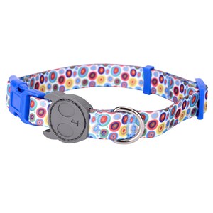El mejor collar ajustable para perros, duradero, suave, resistente, diseño de leopardo de moda - Universe Outdoor Uso en interiores para niñas, niños, cachorros, adultos