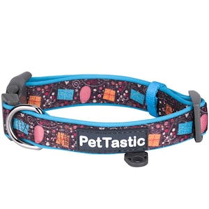 Best Adjustable Padded Dog Collar Durable Soft Heavy Duty Umber Wrapped Gift Design Outdoor & Indoor use for girls, boys, puppies, adults
