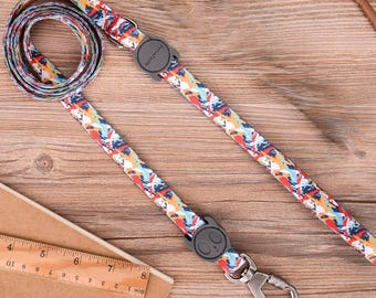 Durable Soft & Heavy Duty Comport Pet Leash with Super hook lock technology Abstract Smudge for dogs, cats, girls, boys, puppies, adults