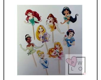 Princess Cake Decoration / Princess Cupcake Toppers