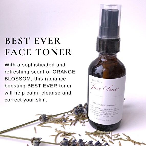 Best Ever Face Toner Orange Blossom Vegan Facial Toner Etsy