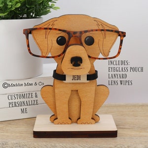 Labrador Retriever Eyeglass Stand: Personalized Dog Spectacle Holder