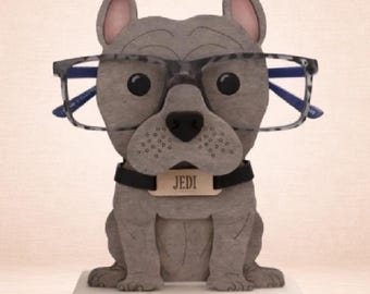 Personalized Pitbull Eyeglass Holder: Custom Dog Gift