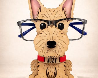 Scottish Terrier Eyeglass Stand: Personalized Scottie Dog Spectacle Holder