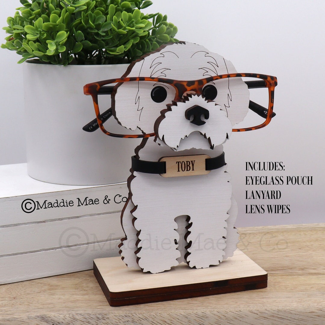 Maltese Dog Eyeglass Holder Personalized Gift Choose COLOR Etsy