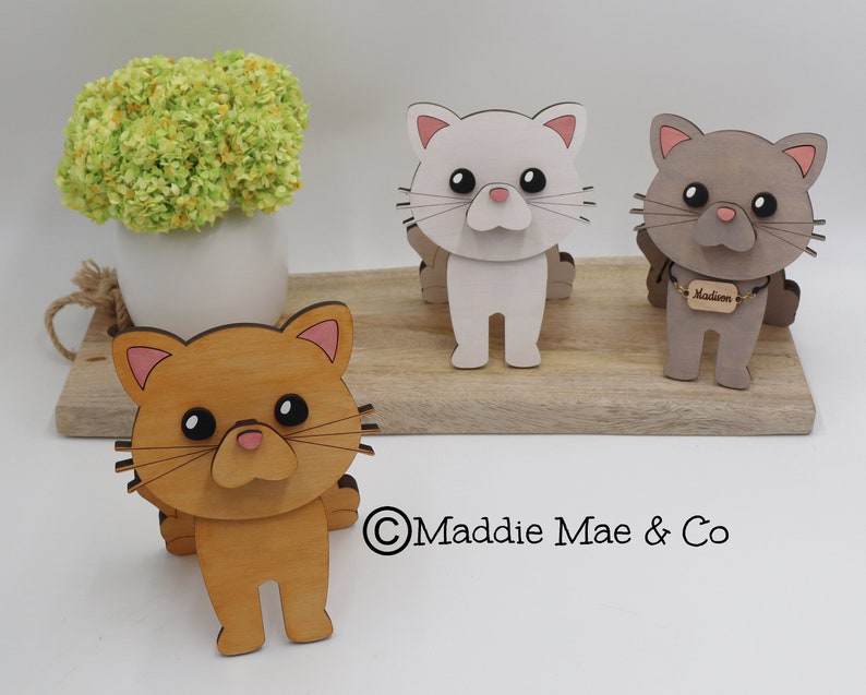 Cat Eyeglass Holder Custom Kitten Stand Cat Wearing Glasses Etsy España