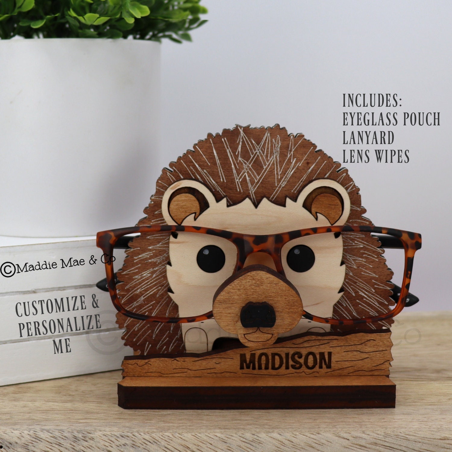 Hedgehog Glasses Holder Specs Stand Spectacles Sunglasses Adults
