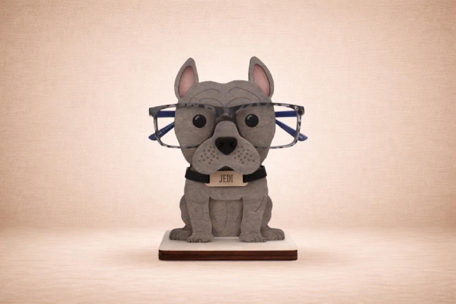 Personalized Pitbull Eyeglass Holder: Custom Dog Gift