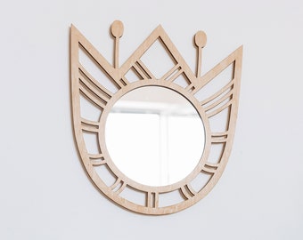 Small Mirrors For Wall Decor Nursery Room Tulip Mirror For Girl Wall Art Flower Girl Gift