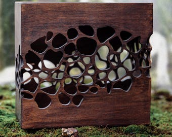 Wooden Wedding Card Box: Enchanted Forest Theme