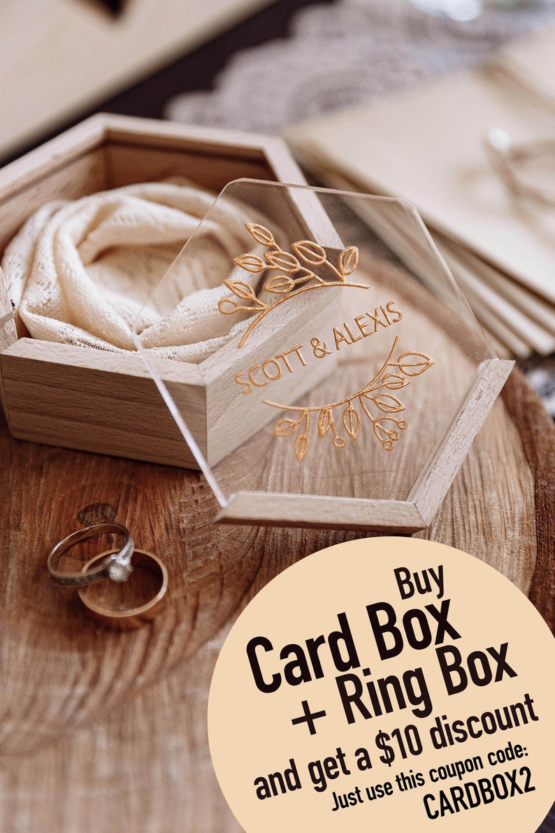 Custom Card Box for Wedding Ceremony Wedding Envelope Box Etsy