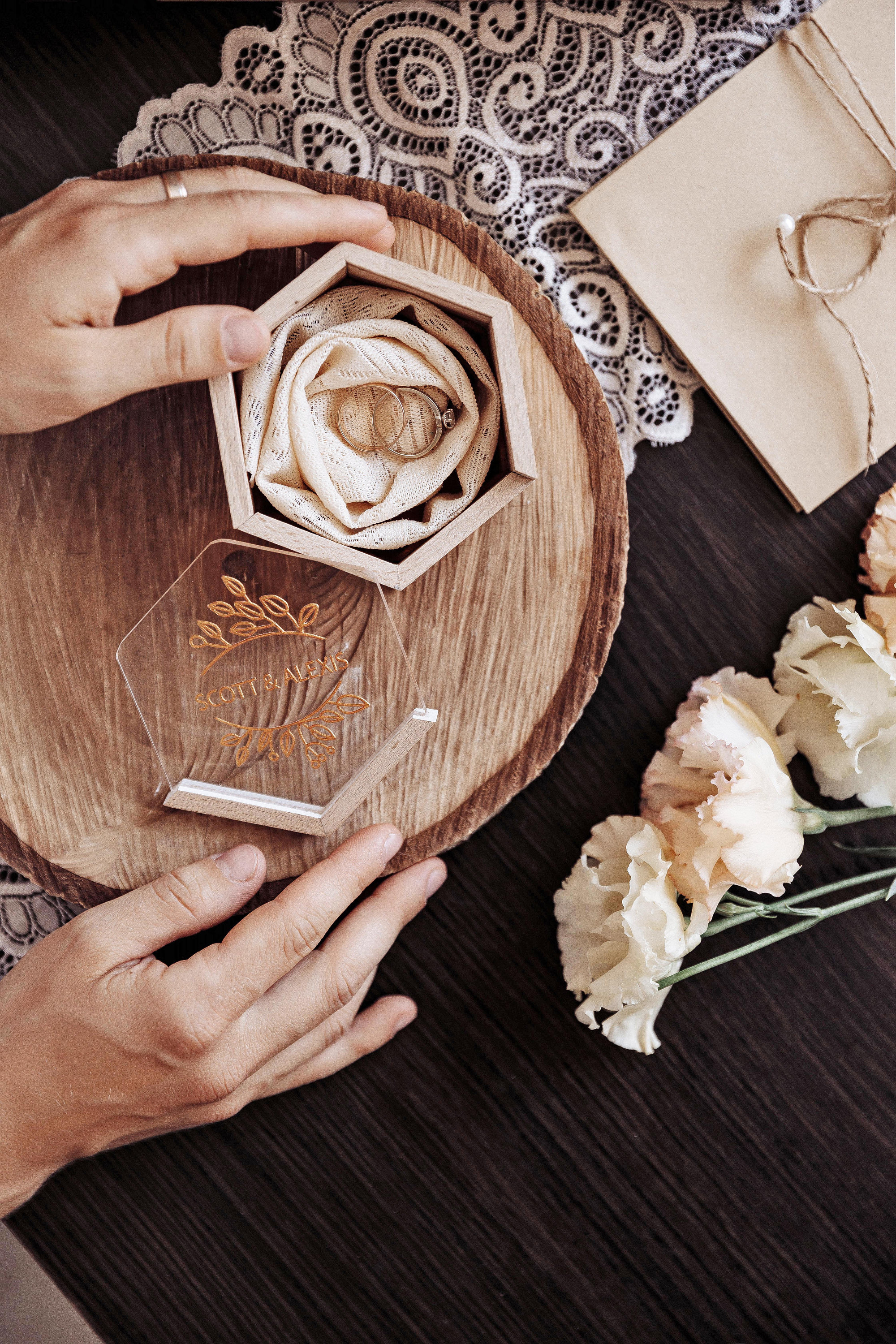 Roycraft Boîte à Bagues De Mariage Personnalisée Pour Collier De Chien