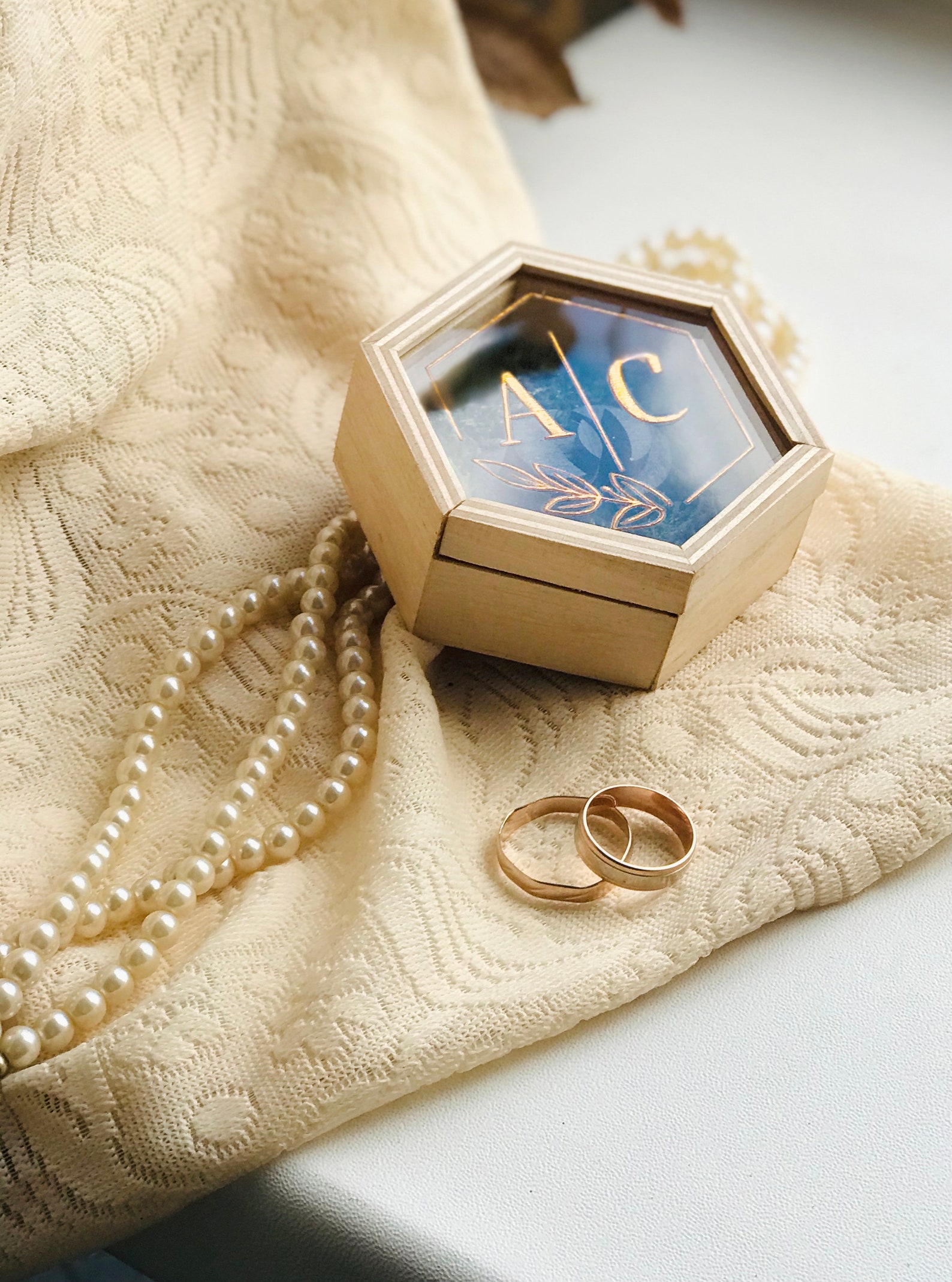 Proposal Engagement Wedding Ring Box With Gold Or Silver Etsy