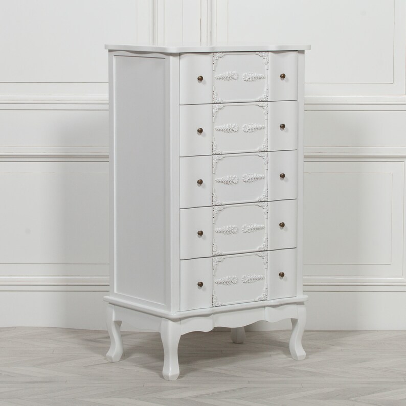 tallboy chest of drawers white