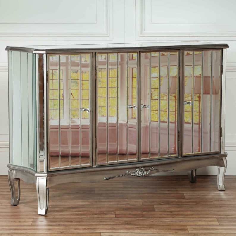 Venetian Silver Mirror Sideboard