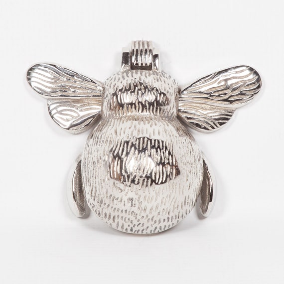 Chrome Bee Door Knocker Etsy