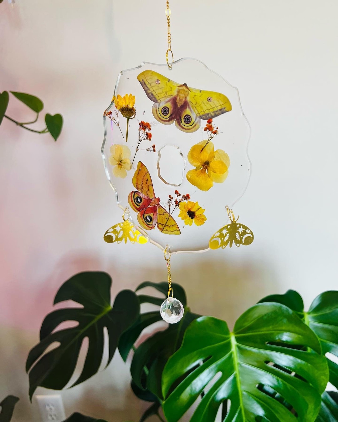 Butterfly Sun Catcher | Boho Home Decor | Nature Art | Magical - Etsy