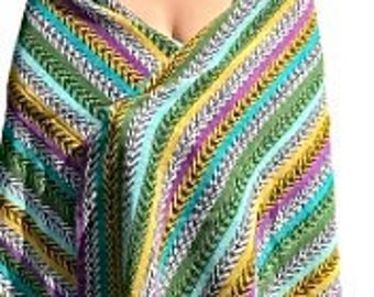 Cosy Tribal Shawl - hand woven with Love