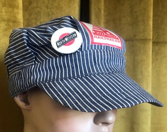 Vintage Railroad SM Strick RailTrailer Hat Cap