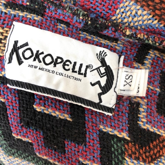 Vintage Southwestern Kokopelli Knit Tapestry Jack… - image 9