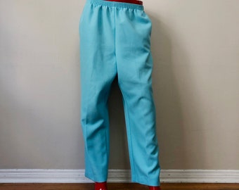 Vintage Bright Blue Alfred Dunner Elastic Waist Pants