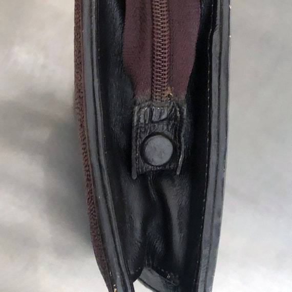 Vintage Maroon Burgundy Stingray Clutch Wallet - image 6