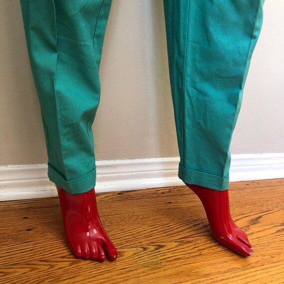 Vintage teal 80s pants Liz Claiborne - image 8