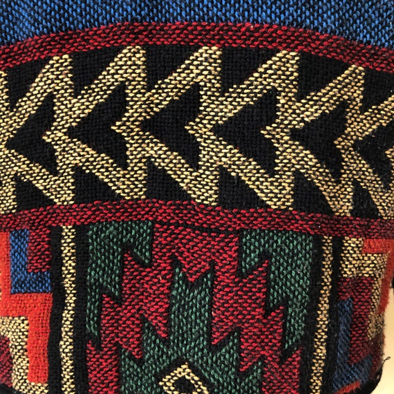 Vintage Southwestern Kokopelli Knit Tapestry Jack… - image 8