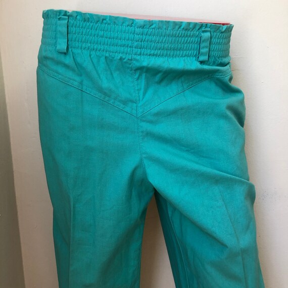 Vintage teal 80s pants Liz Claiborne - image 7