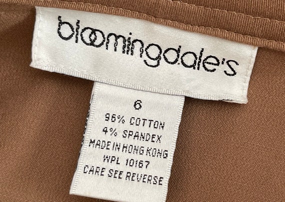 Vintage 90s Bloomingdales Brown Skirt & Jacket //… - image 10