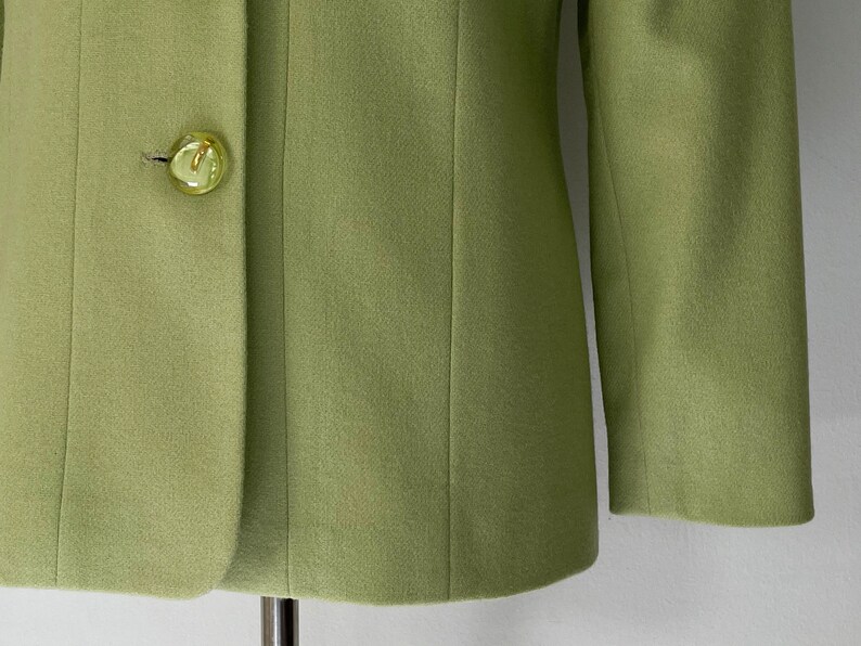 Vintage Pastel Green Wool Blazer // Retro Suit Jacket Etsy