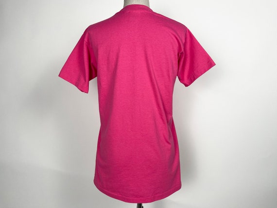 Vintage 80s Pink Rudolph Ohio t-shirt // Single S… - image 5
