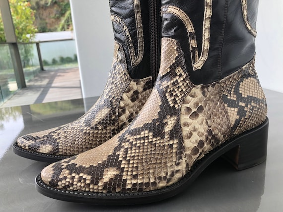 vintage snakeskin boots