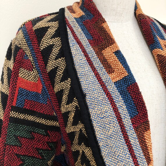 Vintage Southwestern Kokopelli Knit Tapestry Jack… - image 4
