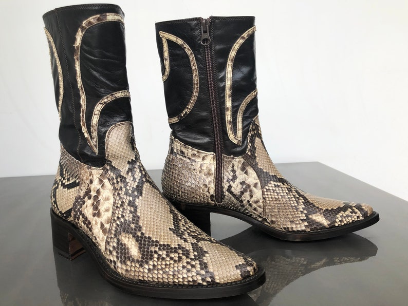 authentic snakeskin boots