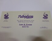 Vintage Pathephone Dealer Stationary Early 1900 39 s