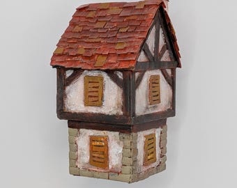 Medieval House Scratch Build Kit – Tabletop RPG Scenery, D&D Terrain (Digital Download)