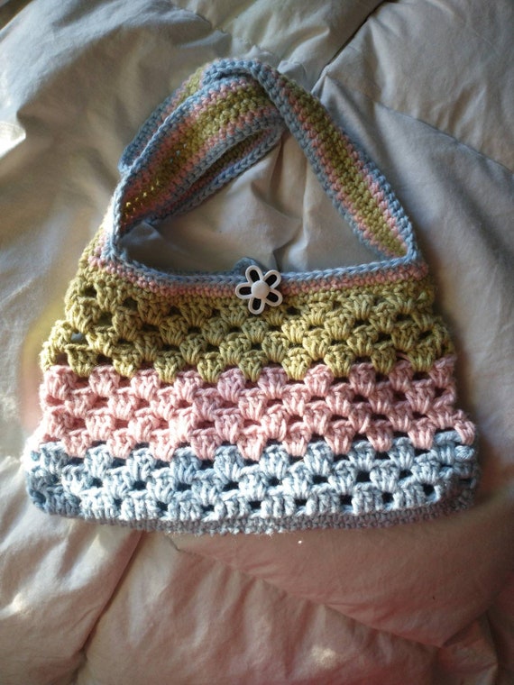 Y2K Crochet Shoulder Bag