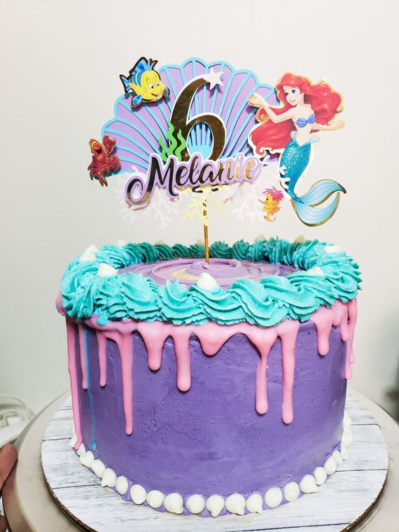 54 Top Photos Ariel Cake Decorations / Ariel Edible Icing Cake Decoration Little Mermaid Party Supplies Who Wants 2 Party