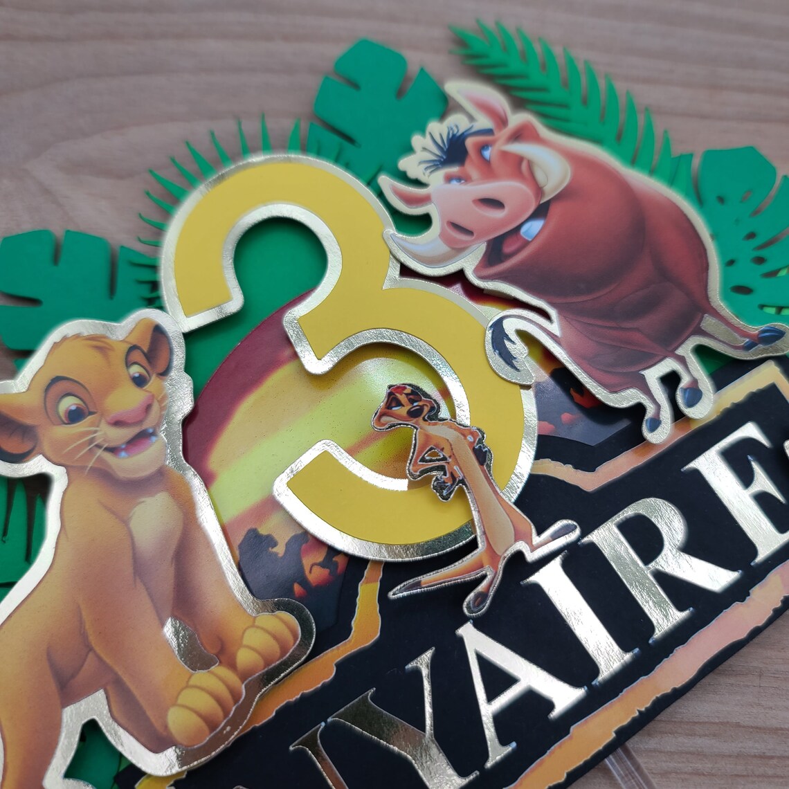 THE LION KING cake topper / Simba birthday decor / cake topper Etsy