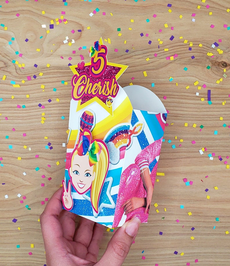 JOJO SIWA Candy Box / jojo siwa arco iris Favor Box / Custom Etsy