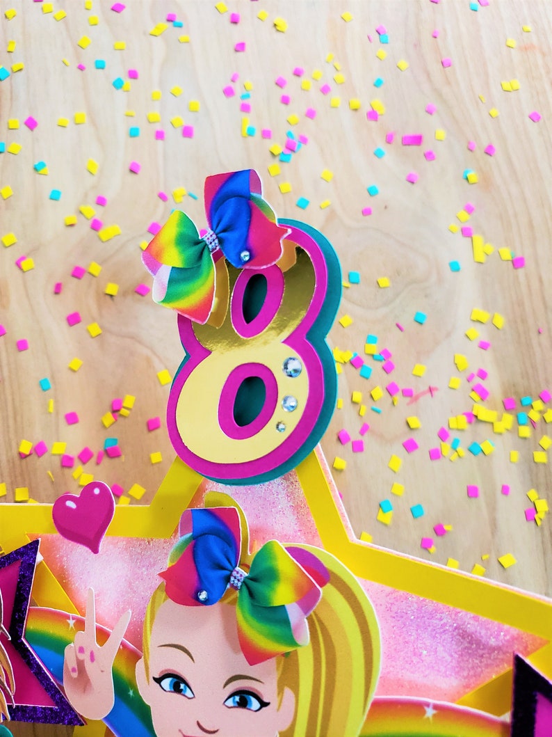 Jojo Siwa Cake Topper / Jojo Siwa Party Deco / Jojo Siwa Etsy