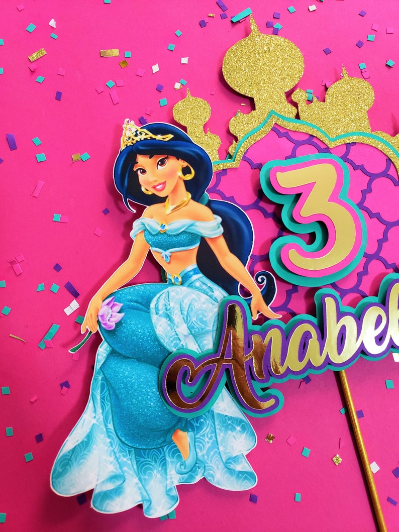 Princess Jasmine Cake Topper Printable
