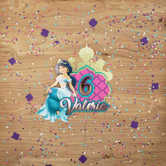 Princess Jasmine Cake Topper Aladdin Cake Topper Aladdin Etsy