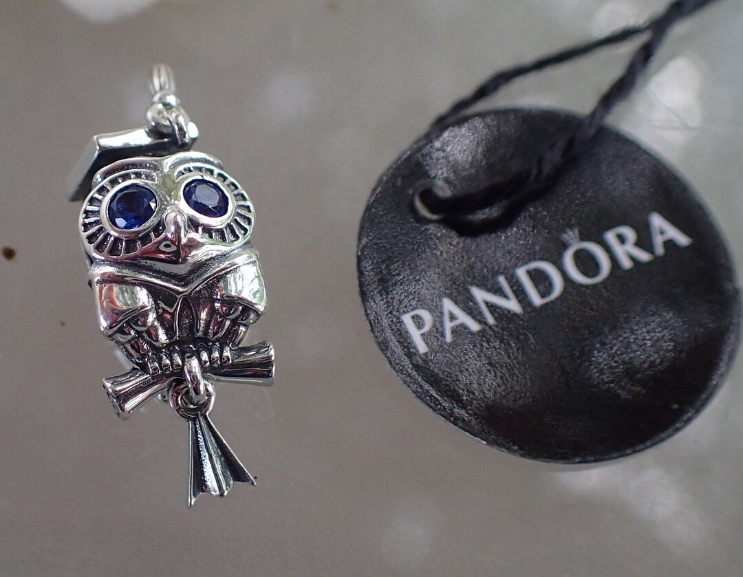 New Authentic Pandora Wise Owl Graduation Charm 798907C01 Tag - Etsy ...