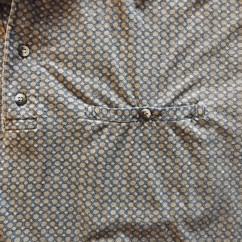 Vintage Beige Pattern Large Polo