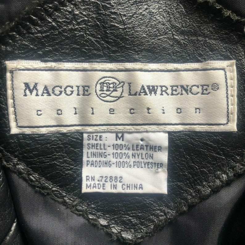 Vintage Maggie Lawrence Collection Cinched Waist Black Leather | Etsy